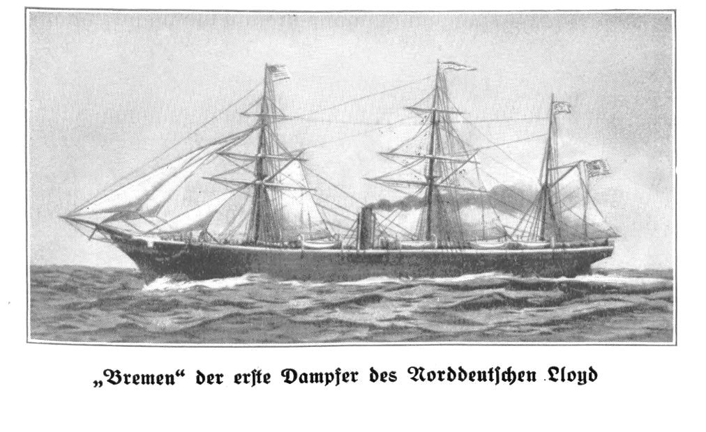 Segeldampfer Bremen - 1858